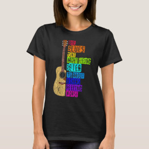 Camiseta Blues Music Band Vintage Guitar Teacher Blues 1