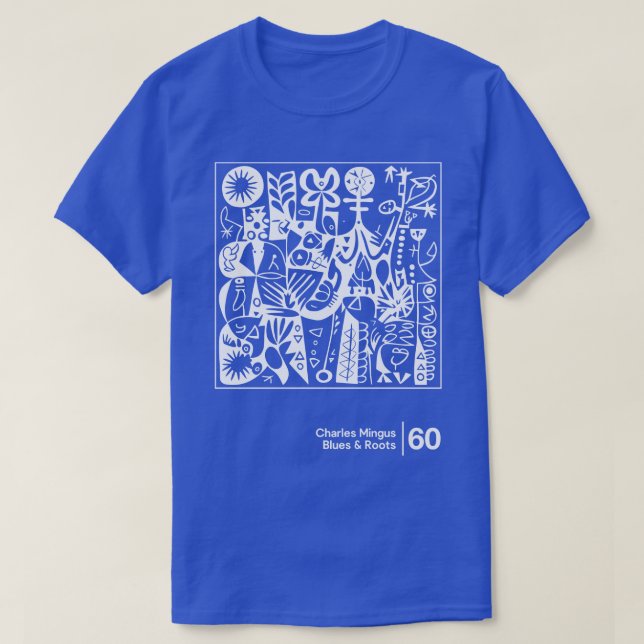Camiseta Blues Roots Charles Mingus Estilo minimal Gráfico  (Diseño del anverso)