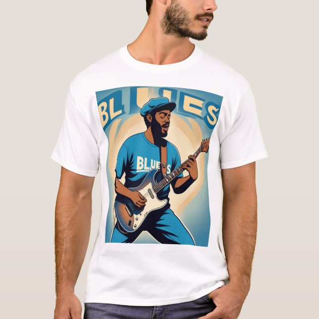 Camiseta Blues Vibe: Sienta el ritmo (Anverso)