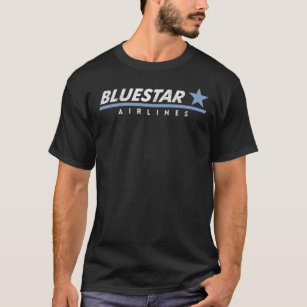 Camiseta Bluestar Airlines - Clase de logotipo vintage de W