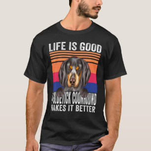 Camiseta Bluetick Coonhounds Hace Que Tu Vida Sea Buena Vin