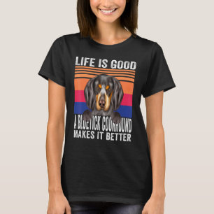 Camiseta Bluetick Coonhounds Hace Que Tu Vida Sea Buena Vin