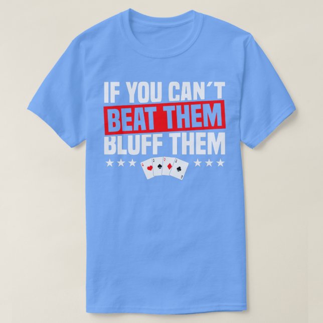Camiseta bluetooth ellos jugador de póquer texas sostén mi  (Diseño del anverso)