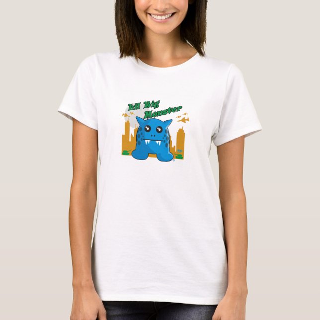 Camiseta bluey grande del monstruo del lil (Anverso)