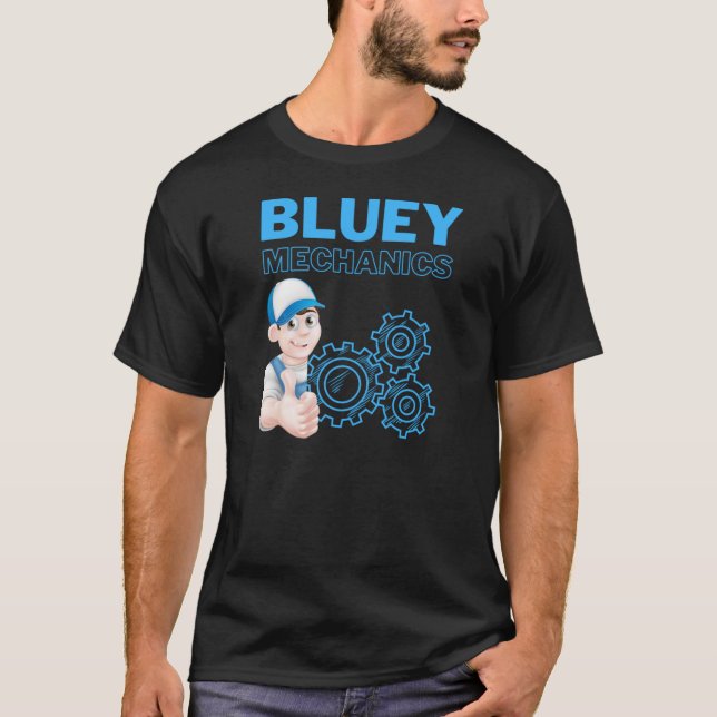 Camiseta Bluey Mechanics Car Service (Anverso)