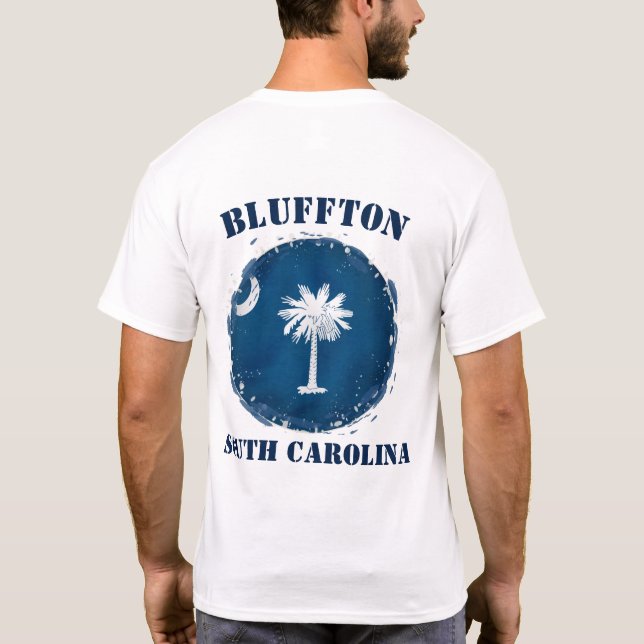 Camiseta Bluffton Carolina del Sur Género de los Países Baj (Reverso)