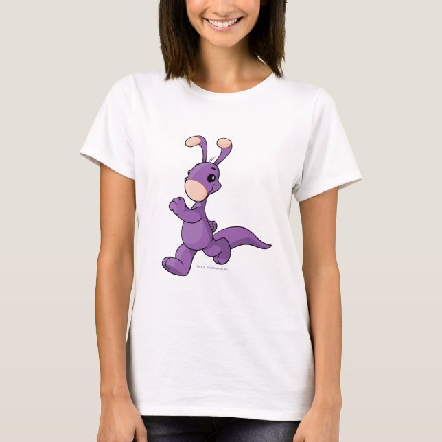 Camiseta Blumaroo púrpura que marcha (Anverso)