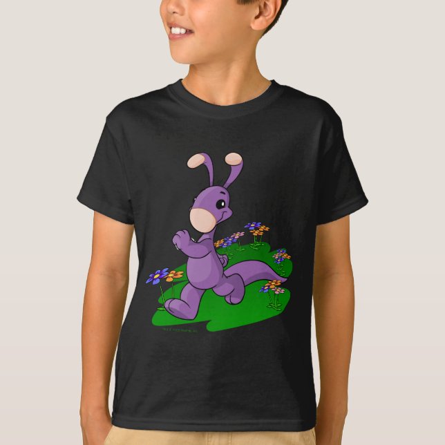 Camiseta Blumaroo púrpura que marcha a través de la isla de (Anverso)