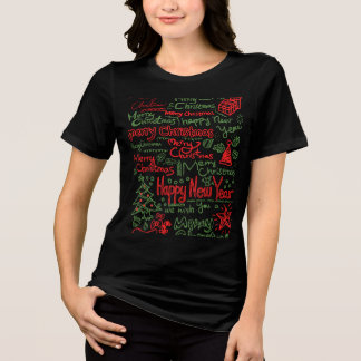 Camiseta blusa feminina de Natal