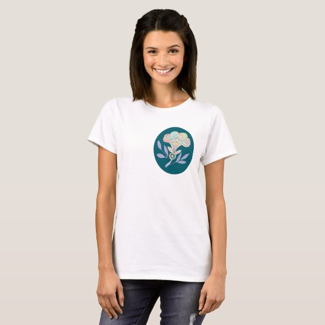 Camiseta Blütenkelch dunkel (Anverso completo)