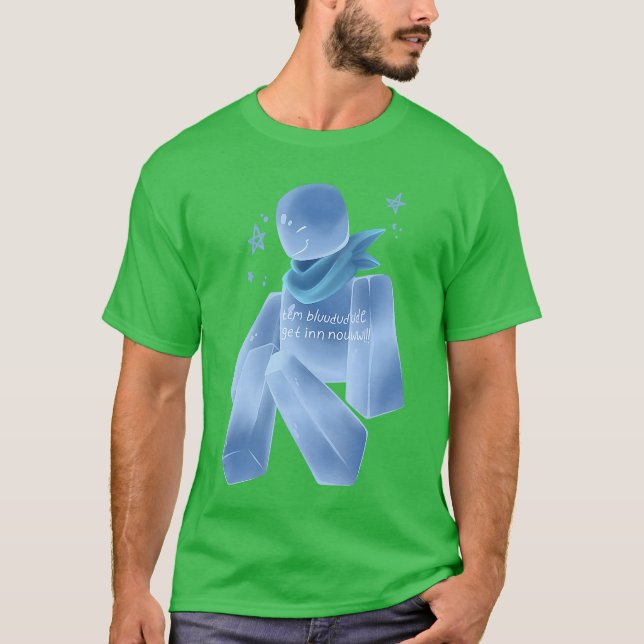 Camiseta Bluudud Bluudude Blue Dude Characteream Lo Video G (Anverso)