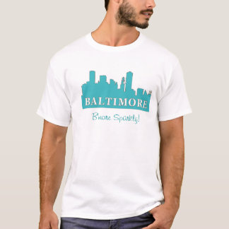 Camiseta ¡B'more verde azulado brillante!