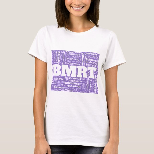 Camiseta BMRT morado ¡Difundamos la palabra! (Anverso)