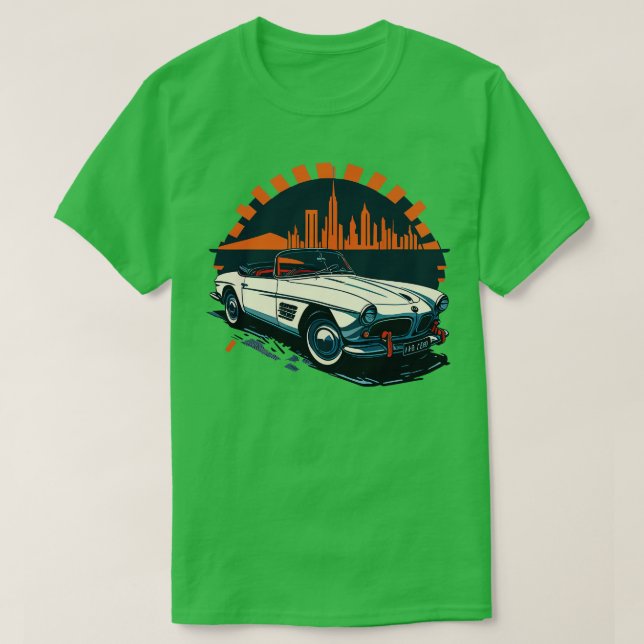 Camiseta BMW 507 coches clásicos (Diseño del anverso)