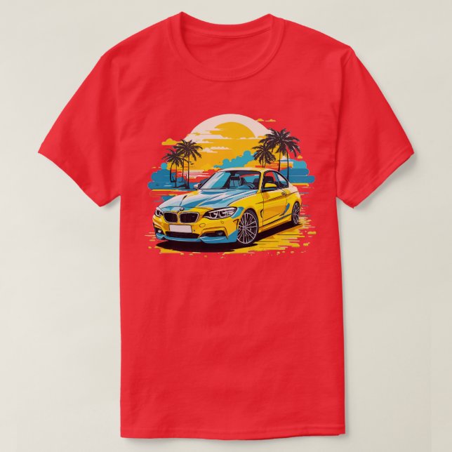 Camiseta Bmw amarillo (Diseño del anverso)