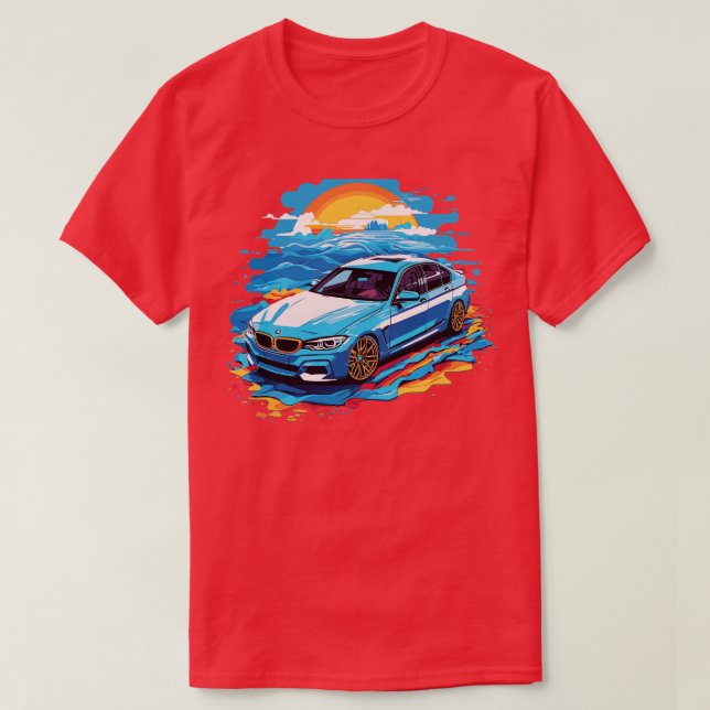 Camiseta BMW azul (Diseño del anverso)