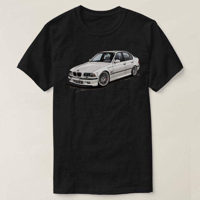 Camiseta BMW blanco 1 (Diseño del anverso)