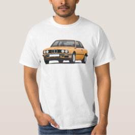 Camiseta BMW E30 (3-series), ilustracion, naranja