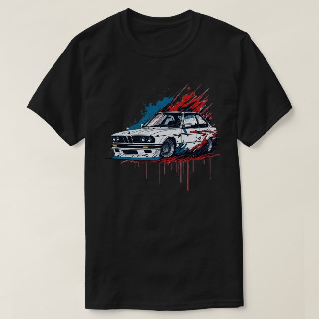 Camiseta BMW E30 clásico (Diseño del anverso)