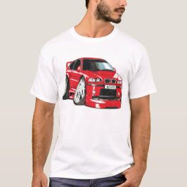 Camiseta BMW M3 rojo E36 caricaturiza automóvil