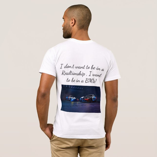 Camiseta BMW personalizada de media manga (Reverso completo)