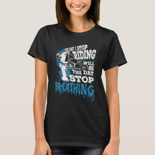 Camiseta Bmx Bicicleta Bicicleta Biker Stunt Brething Bmx