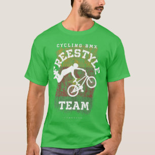 Camiseta BMX Bicicleta estilo libre Bandera de Camerún Cicl