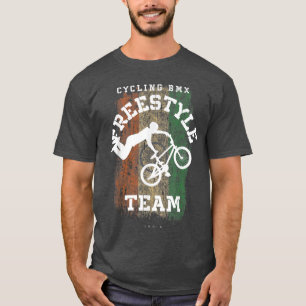 Camiseta BMX Bicicleta estilo libre Bandera India Ciclismo
