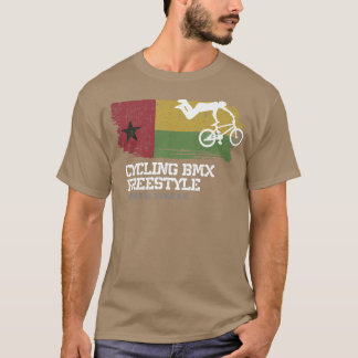 Camiseta BMX Bicicleta estilo libre Guinea Bissau Bandera C