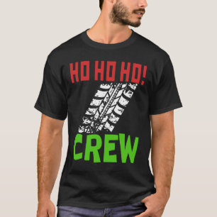 Camiseta BMX Bicicleta Mountain Offroad Ho Ho Ho Crew Santa