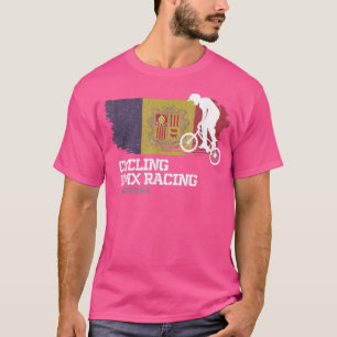 Camiseta BMX Bike Andorra Bandera Ciclismo Carreras BMX