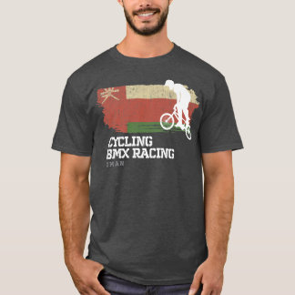 Camiseta BMX Bike Bandera Omán Carreras de ciclismo BMX