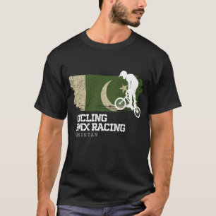 Camiseta BMX Bike Bandera Paquistaní Bicicleta Carreras BMX