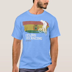 Camiseta BMX Bike Bolivia Bandera Ciclismo Carreras BMX 30