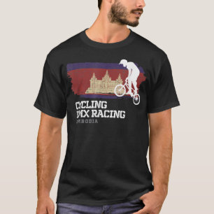 Camiseta BMX Bike Cambodia Flag Biking Ciclismo Carreras BM