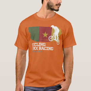 Camiseta BMX Bike Cameroon Flag Ciclismo Carreras BMX