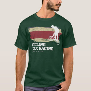 Camiseta BMX Bike Costa Rica Bandera Ciclismo Carreras BMX