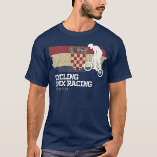 Camiseta BMX Bike Croacia Bandera Ciclismo Carreras BMX 2