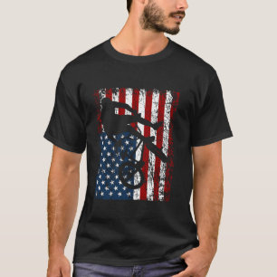 Camiseta BMX Bike Driver BMX Bike Amantes de la Bandera de