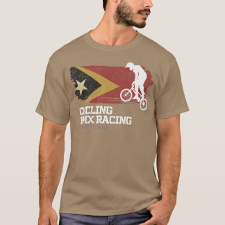 Camiseta BMX Bike East Timor Flag Biking Cycling Racing BMX