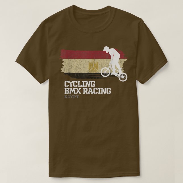 Camiseta BMX Bike Egipto Bandera Ciclismo Carreras BMX 334 (Diseño del anverso)
