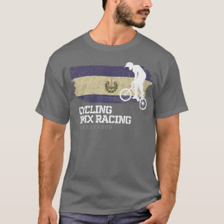 Camiseta BMX Bike El Salvador Flag Biking Cycling Racing BM