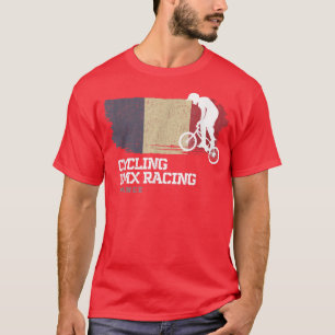 Camiseta BMX Bike France Bandera Ciclismo Carreras BMX 351