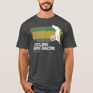 Camiseta BMX Bike Gabon Flag Biking Ciclismo Carreras BMX