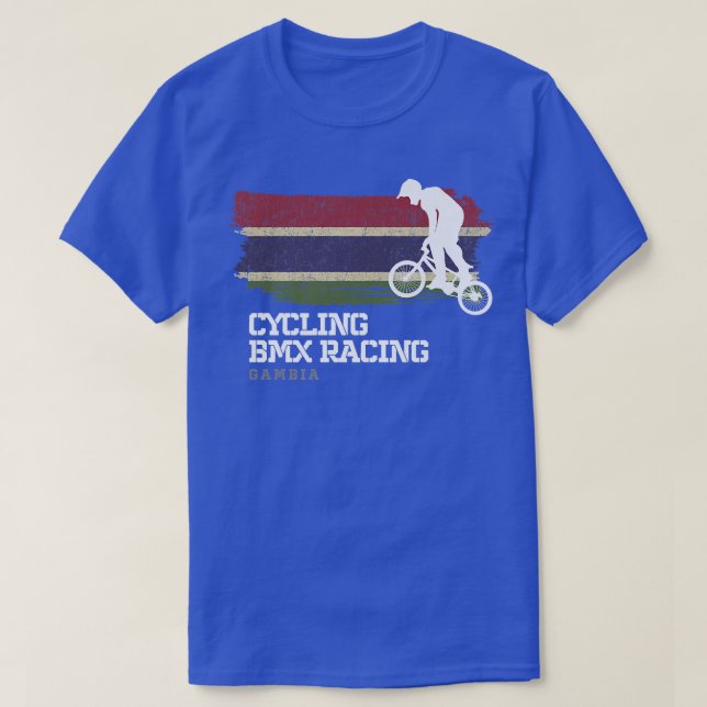 Camiseta BMX Bike Gambia Flag Ciclismo Carreras BMX 30 (Diseño del anverso)