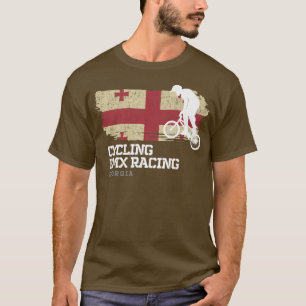 Camiseta BMX Bike Georgia Bandera Ciclismo Carreras BMX 3