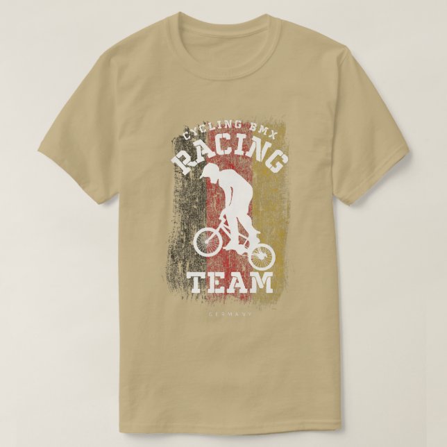Camiseta BMX Bike Germany Flag Biking Cycling Racing BMX 31 (Diseño del anverso)
