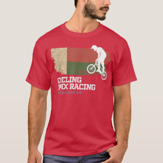 Camiseta BMX Bike Madagascar Flag Ciclismo Carreras BMX