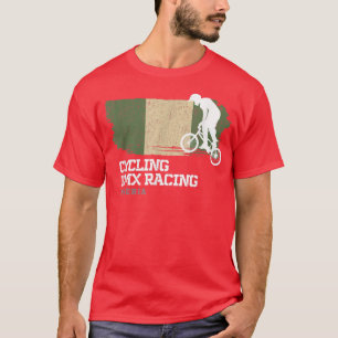 Camiseta BMX Bike Nigeria Bandera Ciclismo Carreras BMX