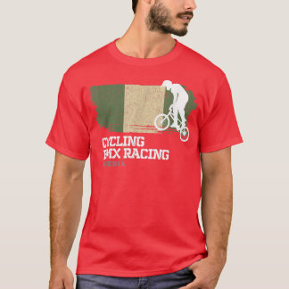 Camiseta BMX Bike Nigeria Bandera Ciclismo Carreras BMX